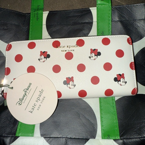 Kate Spade Disney Parks Minnie Mouse zip wallet - Picture 3 of 3